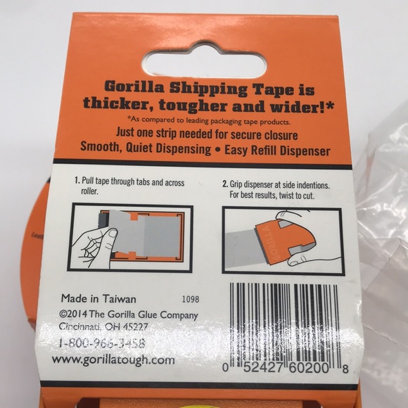 Gorilla Lot of 2 Rolls of Tapes—1–Shipping & 1–Repair/Both Clear - Picture 9 of 9